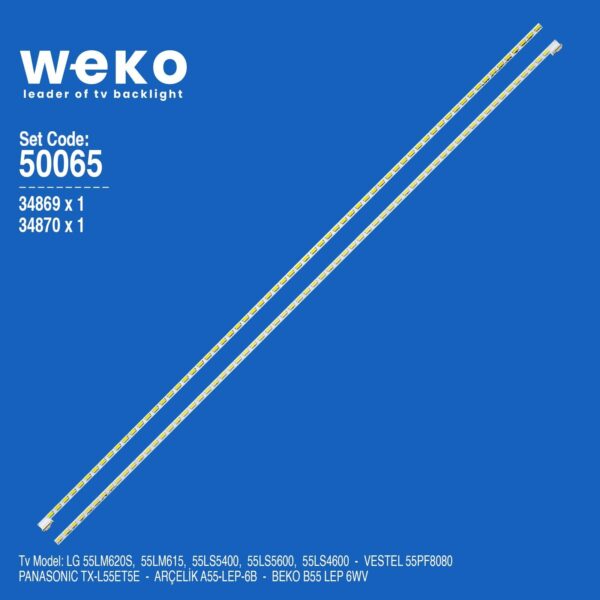 Beko B55 Lep 6WV 55'' inç 2 Adet Tv Led Bar