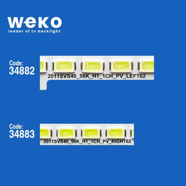 Samsung UE40D6000 40'' inç 2 Adet Tv Led Bar