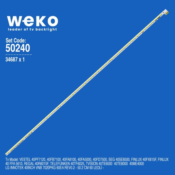Seg 40SE8500 40'' inç 1 Adet Tv Led Bar
