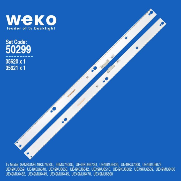 Samsung 49MU7400U 49'' inç 2 Adet Tv Led Bar