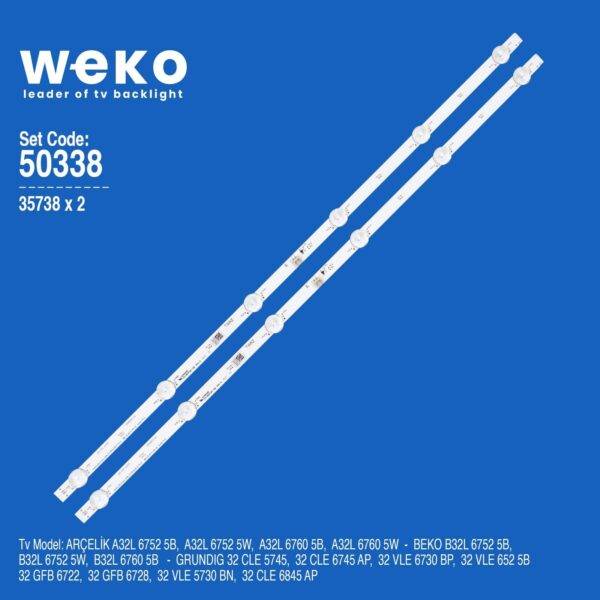 Beko B32L 6752 5W 32'' inç 2 Adet Tv Led Bar