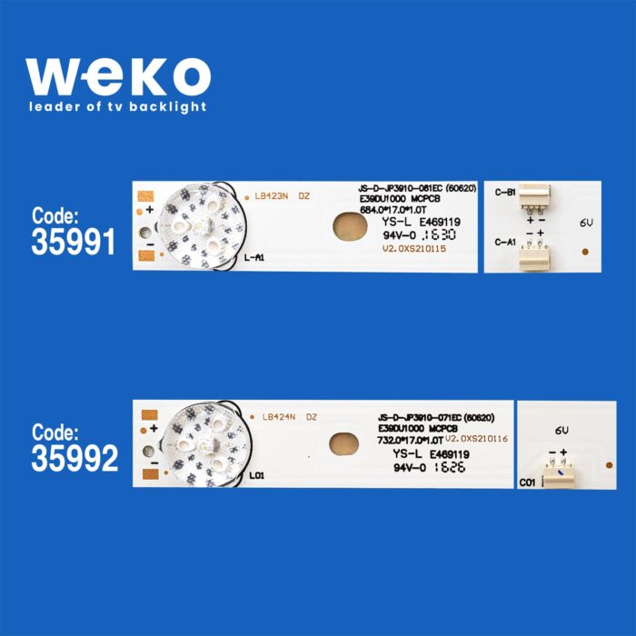 Yumatu E39DU1000 39'' inç 3 Adet Tv Led bar