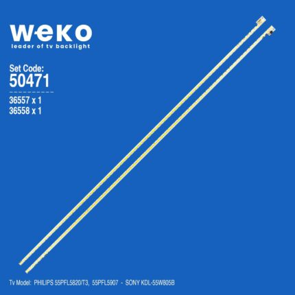 Sony KDL-55W805B 55'' inç 2 Adet Tv Led Bar