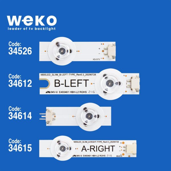 Vestel 48U7653DB 48'' inç 12 Adet Tv Led Bar