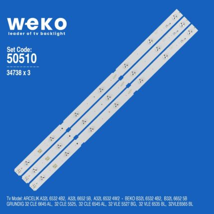 Beko B32L 6652 5B 32'' inç 3 Adet Tv Led Bar