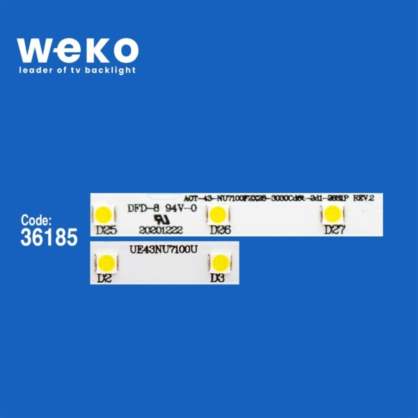 Samsung UE43NU7479 43'' inç 2 Adet Tv Led Bar