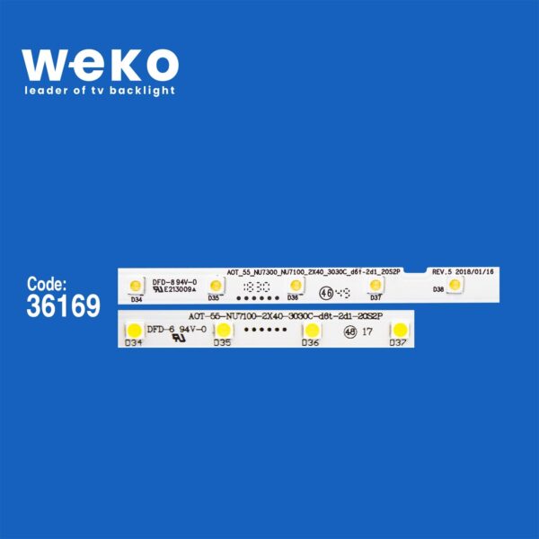 Samsung UE55RU7090G 55'' inç 2 Adet Tv Led Bar