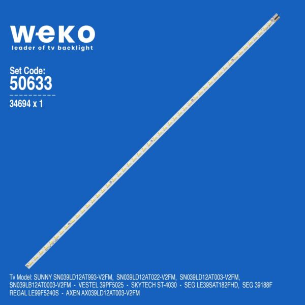 Axen AX039LD12AT003-V2FM 39'' inç 1 Adet Tv Led Bar
