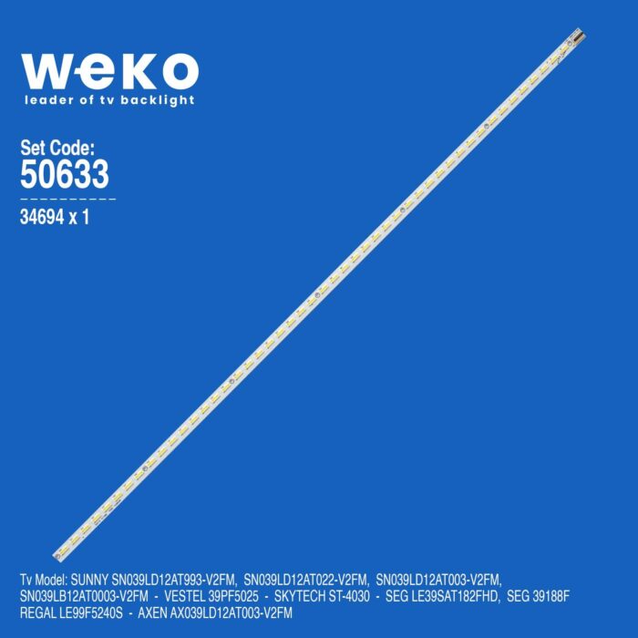 Axen AX039LD12AT003-V2FM 39'' inç 1 Adet Tv Led Bar