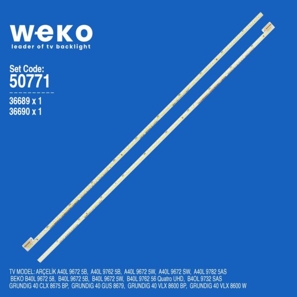 Beko B40L 9762 56 Quatro UHD 40'' inç 2 Adet Tv Led Bar