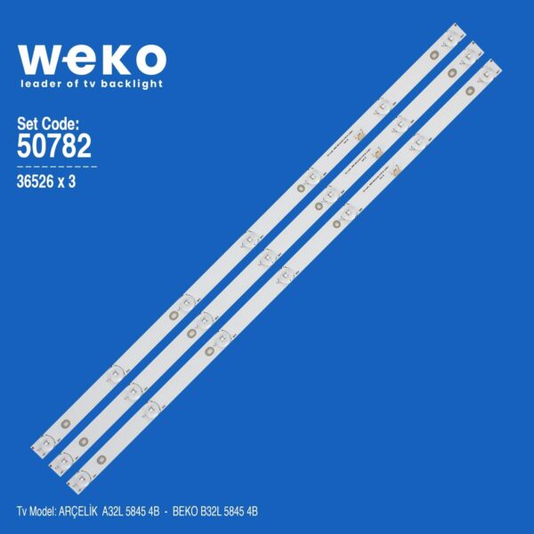 Beko B32L 5845 4B 32'' inç 3 Adet Tv Led Bar