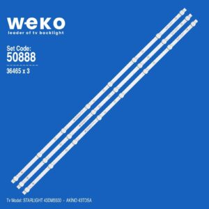 Akino 43TDSA 43'' inç 3 Adet Tv Led Bar