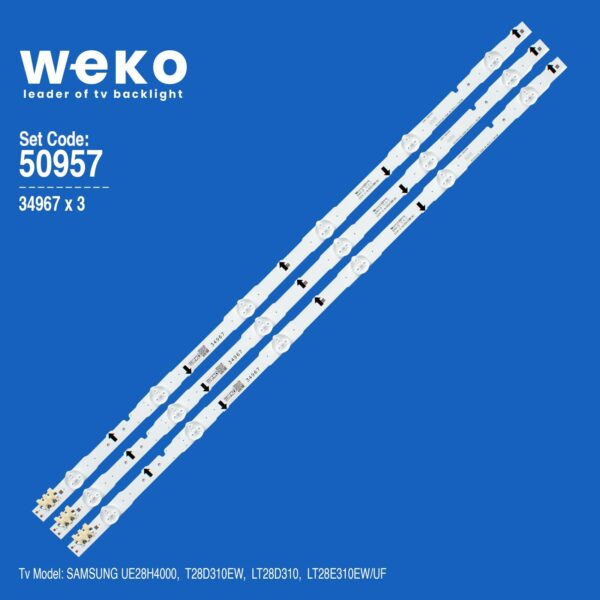 Samsung T28D310EW 28'' 3 Adet Tv Led Bar