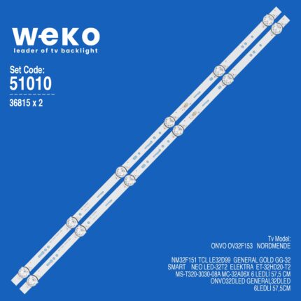 Neo LED-32T2 32'' inç 2 Adet Tv Led Bar