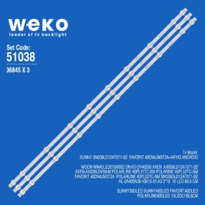 Woon WN40LED013/0002 3 Adet Tv Led Bar