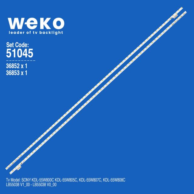 Sony KDL-55W800C 55” 2 Adet Tv Led Bar