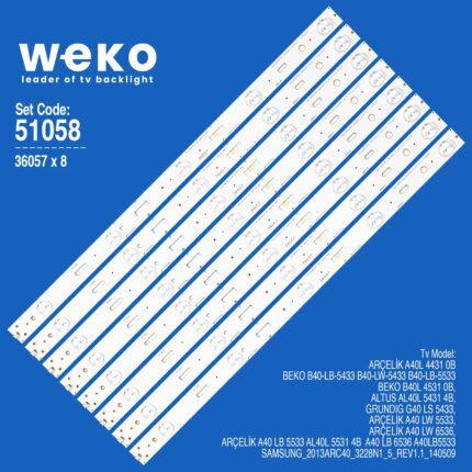 Beko B40-LB-5433 40'' 8 Adet Tv Led Bar