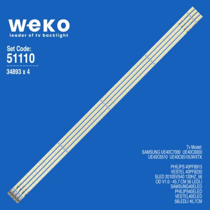 Vestel 40PF8230 40'' 4 Adet Tv Led Bar