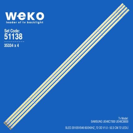 Samsung UE46C7000 46'' 4 Adet Tv Led Bar