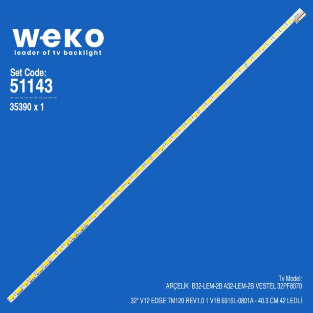 Arçelik A32-LEM-2B 32'' 1 Adet Tv Led Bar