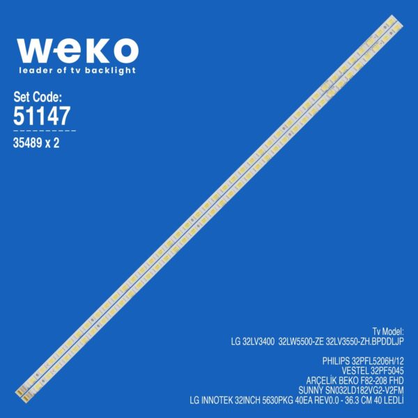 Sunny SN032LD182VG2-V2FM 32'' 2 Adet Tv Led Bar