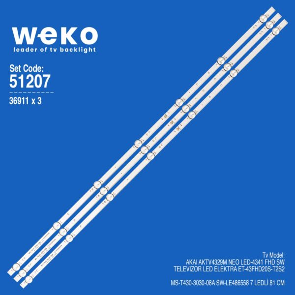 Neo LED-4341 FHD SW 43'' 3 Adet Tv Led Bar