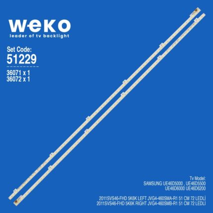 Samsung UE46D5500 46'' 2 Adet Tv Led Bar