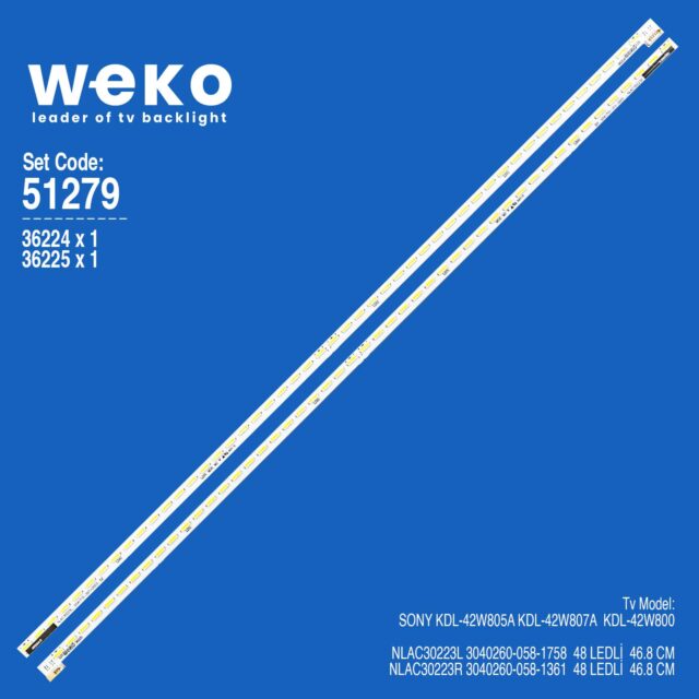 Sony KDL-42W805A 42'' 2 Adet Tv Led Bar