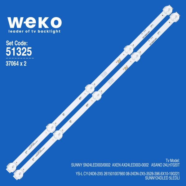 Sunny SN24LED003/0002 24'' 2 Adet Tv Led Bar