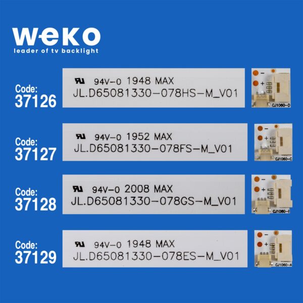 Telefunken 65TU9060UA 4K ANDROID TV17MB170 65'' 10 Adet Tv Led Bar