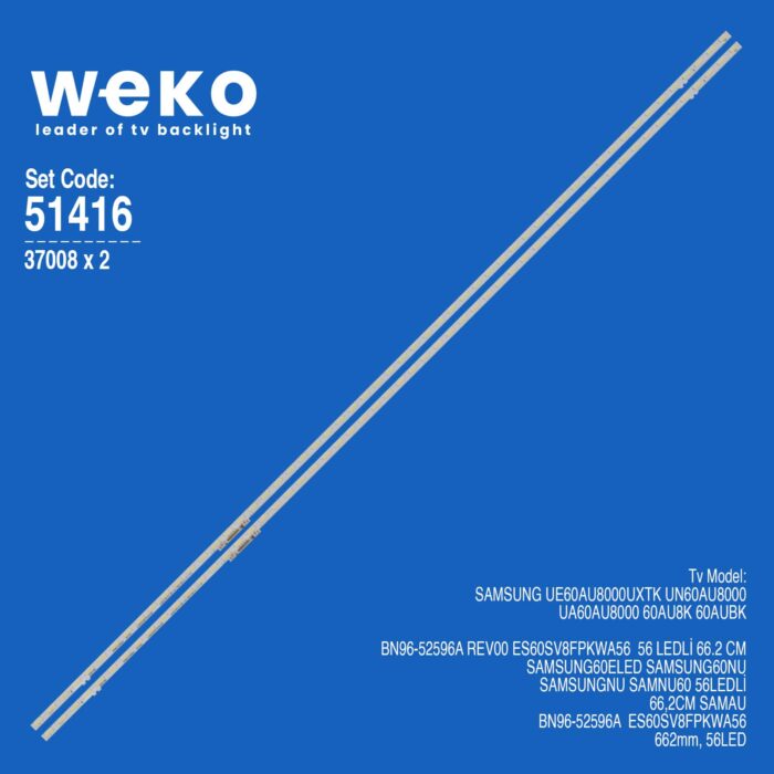 Samsung 60AUBK 60'' 2 Adet Tv Led Bar