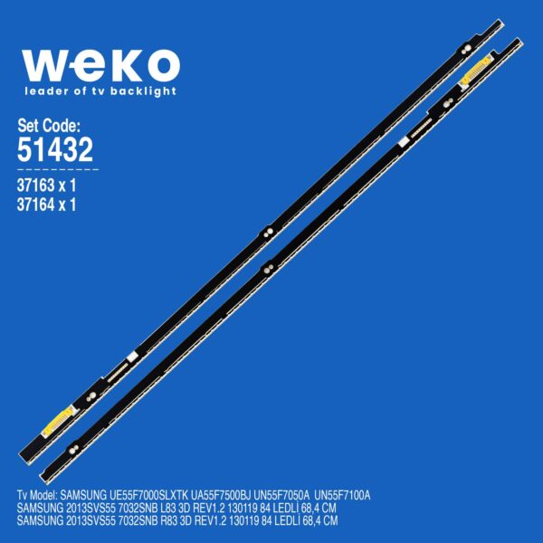 Samsung UA55F7500BJ 55'' 2 Adet Tv Led Bar