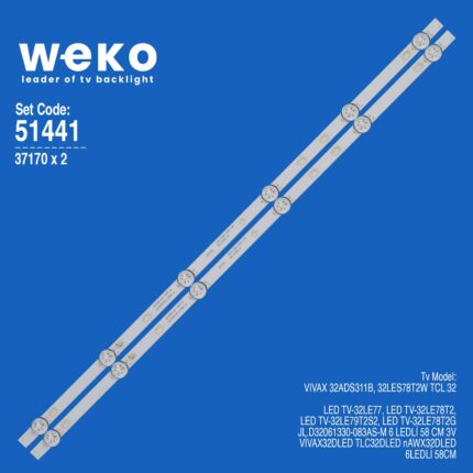 Vivax 32ADS311B 32'' 2 Adet Tv Led Bar