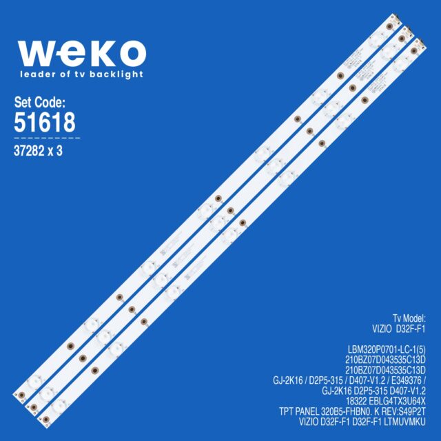 Vizio D32F-F1 32'' 3 Adet Tv Led Bar