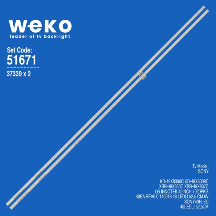 Sony KD-49X8300C 49'' 2 Adet Tv Led Bar