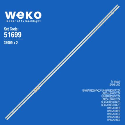Samsung UN65AU800DFXZA 65'' 2 Adet Tv Led Bar (64 Led)