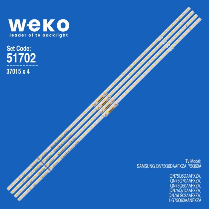 Samsung 75Q60A 75'' İki Renk 4 Adet Tv Led Bar (48 Led)