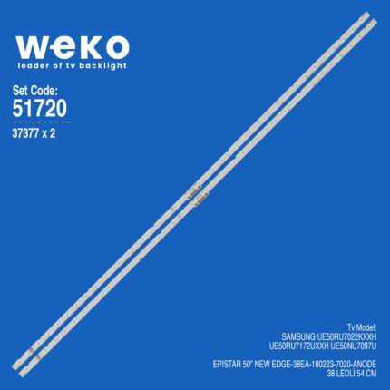 Samsung UE50RU7172UXXH 50'' 2 Adet Tv Led Bar