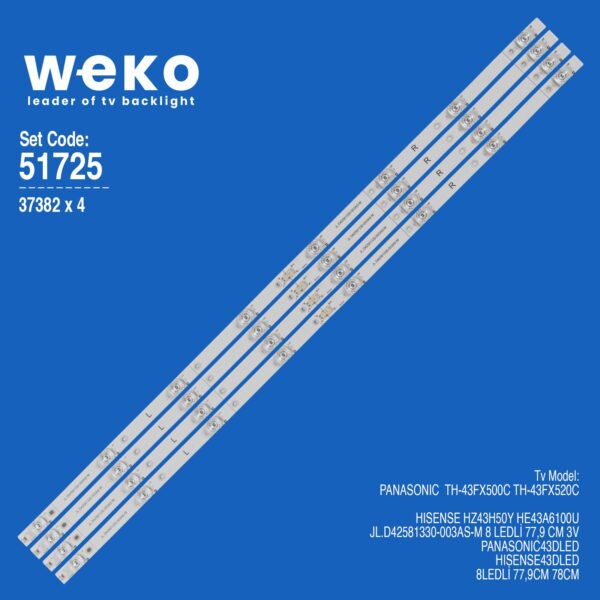 Panasonic TH-43FX500C 43'' 4 Adet Tv Led Bar