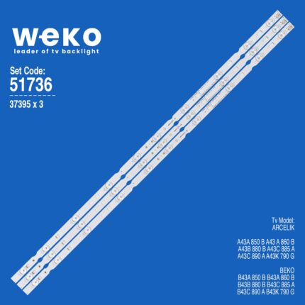 Arçelik A43C 890 A 43'' 3 Adet Tv Led Bar