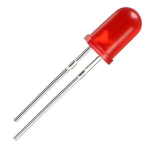 Halmet Mantar Led 5mm Kırmızı
