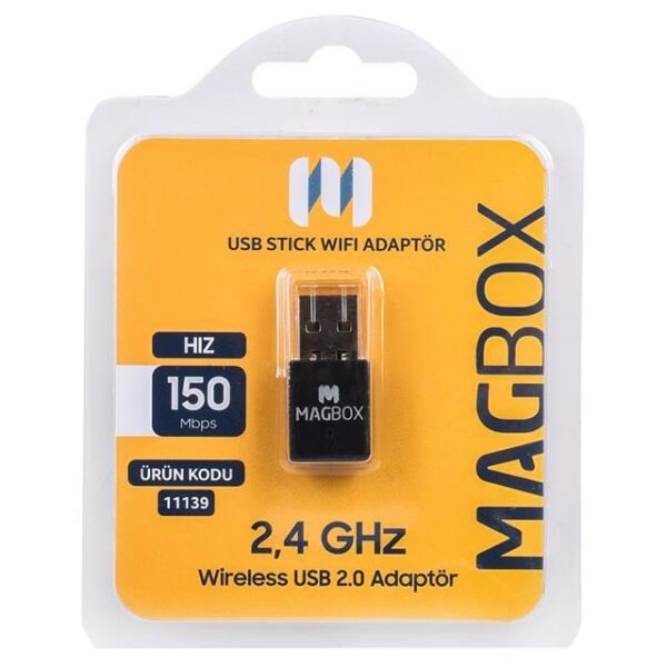 Magbox 802.11N Mini 7601 Chipset 2.4GHz 150 Mbps HD Uydu Alıcı Uyumlu Usb Stick Wifi Adaptör