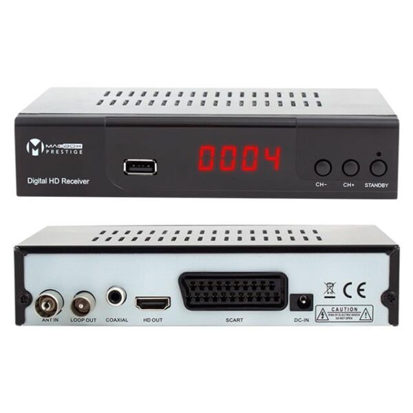 Magbox Prestige DVB T2/C HDMI+Scart Full HD Mini Karasal-Uydu Alıcısı (Youtube)