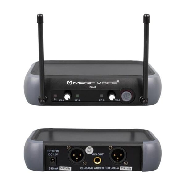 Magicvoice PG-42X Vhf 2 El Kablosuz Volüm Kont Telsiz Mikrofon