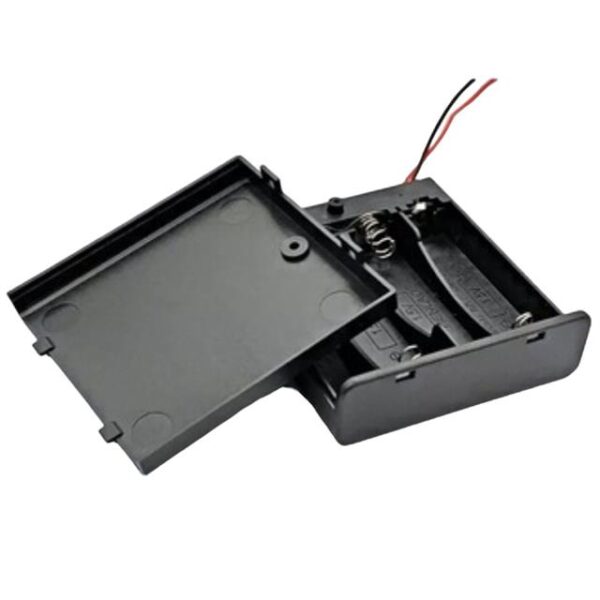 Powermaster 4'lü AA Kapaklı Switch'li Pil Yuvası (IC-233F)