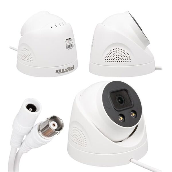 Plato PL-25273 2 MP Color Vu 3.6 Mm 2 Atom Led Plastik Kasa AHD Dome Kamera