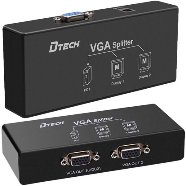 Powermaster 2 Port 250 Mhz (1920X1080) VGA Splitter Dağıtıcı DF-2502