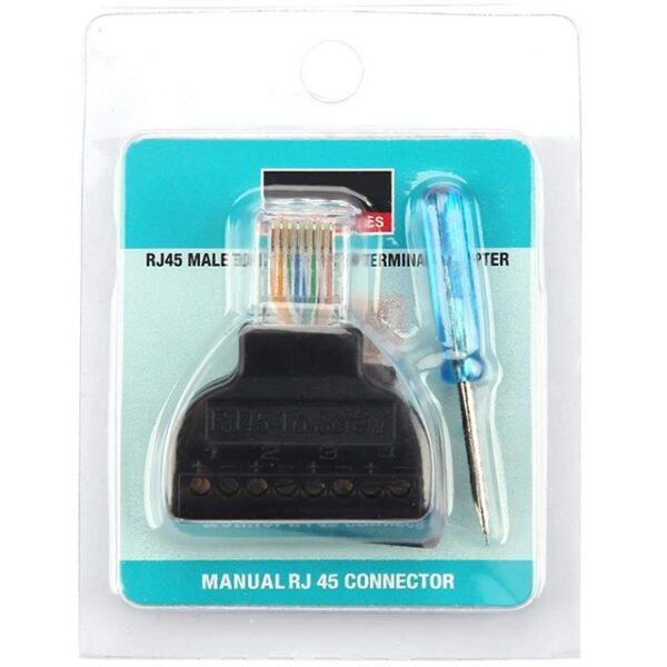 Powermaster RJ45 To Screw Terminal Çevirici