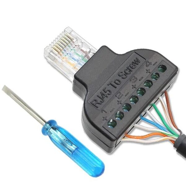 Powermaster RJ45 To Screw Terminal Çevirici