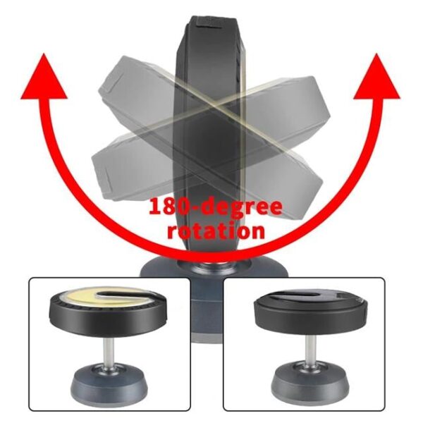 PowerMaster PM-24564 25 Watt USB - Type-C Girişli Cob Ledli Tek Yönlü 180 Derece Solar Çalışma Lambası
